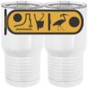 20 oz. Tall Stainless Steel Vacuum Insulated Tumbler White Thumbnail
