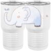 20 oz. Tall Stainless Steel Vacuum Insulated Tumbler White Thumbnail