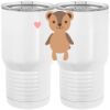 20 oz. Tall Stainless Steel Vacuum Insulated Tumbler White Thumbnail