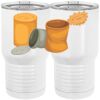 20 oz. Tall Stainless Steel Vacuum Insulated Tumbler White Thumbnail