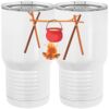 20 oz. Tall Stainless Steel Vacuum Insulated Tumbler White Thumbnail