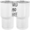 20 oz. Tall Stainless Steel Vacuum Insulated Tumbler White Thumbnail