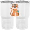 20 oz. Tall Stainless Steel Vacuum Insulated Tumbler White Thumbnail