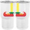 20 oz. Tall Stainless Steel Vacuum Insulated Tumbler White Thumbnail