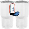 20 oz. Tall Stainless Steel Vacuum Insulated Tumbler White Thumbnail