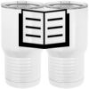 20 oz. Tall Stainless Steel Vacuum Insulated Tumbler White Thumbnail