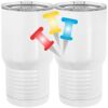 20 oz. Tall Stainless Steel Vacuum Insulated Tumbler White Thumbnail