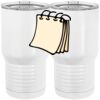 20 oz. Tall Stainless Steel Vacuum Insulated Tumbler White Thumbnail