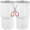 20 oz. Tall Stainless Steel Vacuum Insulated Tumbler White Thumbnail