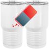 20 oz. Tall Stainless Steel Vacuum Insulated Tumbler White Thumbnail