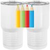 20 oz. Tall Stainless Steel Vacuum Insulated Tumbler White Thumbnail