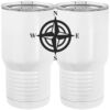20 oz. Tall Stainless Steel Vacuum Insulated Tumbler White Thumbnail