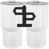 20 oz. Tall Stainless Steel Vacuum Insulated Tumbler White Thumbnail