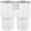 20 oz. Tall Stainless Steel Vacuum Insulated Tumbler White Thumbnail