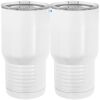 20 oz. Tall Stainless Steel Vacuum Insulated Tumbler White Thumbnail