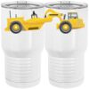 20 oz. Tall Stainless Steel Vacuum Insulated Tumbler White Thumbnail