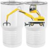 20 oz. Tall Stainless Steel Vacuum Insulated Tumbler White Thumbnail