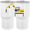 20 oz. Tall Stainless Steel Vacuum Insulated Tumbler White Thumbnail