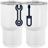 20 oz. Tall Stainless Steel Vacuum Insulated Tumbler White Thumbnail