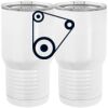 20 oz. Tall Stainless Steel Vacuum Insulated Tumbler White Thumbnail