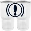 20 oz. Tall Stainless Steel Vacuum Insulated Tumbler White Thumbnail