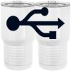 20 oz. Tall Stainless Steel Vacuum Insulated Tumbler White Thumbnail