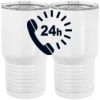 20 oz. Tall Stainless Steel Vacuum Insulated Tumbler White Thumbnail