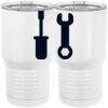 20 oz. Tall Stainless Steel Vacuum Insulated Tumbler White Thumbnail