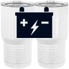 20 oz. Tall Stainless Steel Vacuum Insulated Tumbler White Thumbnail