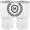 20 oz. Tall Stainless Steel Vacuum Insulated Tumbler White Thumbnail