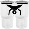 20 oz. Tall Stainless Steel Vacuum Insulated Tumbler White Thumbnail