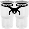 20 oz. Tall Stainless Steel Vacuum Insulated Tumbler White Thumbnail