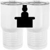 20 oz. Tall Stainless Steel Vacuum Insulated Tumbler White Thumbnail