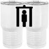 20 oz. Tall Stainless Steel Vacuum Insulated Tumbler White Thumbnail