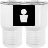 20 oz. Tall Stainless Steel Vacuum Insulated Tumbler White Thumbnail