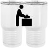 20 oz. Tall Stainless Steel Vacuum Insulated Tumbler White Thumbnail