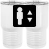 20 oz. Tall Stainless Steel Vacuum Insulated Tumbler White Thumbnail