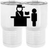 20 oz. Tall Stainless Steel Vacuum Insulated Tumbler White Thumbnail