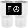 20 oz. Tall Stainless Steel Vacuum Insulated Tumbler White Thumbnail
