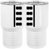 20 oz. Tall Stainless Steel Vacuum Insulated Tumbler White Thumbnail