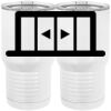 20 oz. Tall Stainless Steel Vacuum Insulated Tumbler White Thumbnail