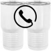20 oz. Tall Stainless Steel Vacuum Insulated Tumbler White Thumbnail