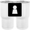 20 oz. Tall Stainless Steel Vacuum Insulated Tumbler White Thumbnail