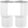 20 oz. Tall Stainless Steel Vacuum Insulated Tumbler White Thumbnail