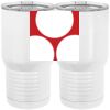 20 oz. Tall Stainless Steel Vacuum Insulated Tumbler White Thumbnail