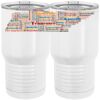 20 oz. Tall Stainless Steel Vacuum Insulated Tumbler White Thumbnail