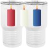 20 oz. Tall Stainless Steel Vacuum Insulated Tumbler White Thumbnail