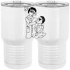20 oz. Tall Stainless Steel Vacuum Insulated Tumbler White Thumbnail