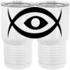 20 oz. Tall Stainless Steel Vacuum Insulated Tumbler White Thumbnail