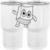20 oz. Tall Stainless Steel Vacuum Insulated Tumbler White Thumbnail